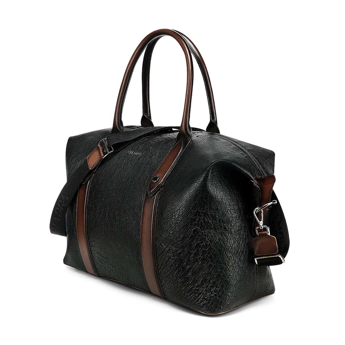 Men Cuadra Smooth Ostrich Travel Bag DU812 - Image 2