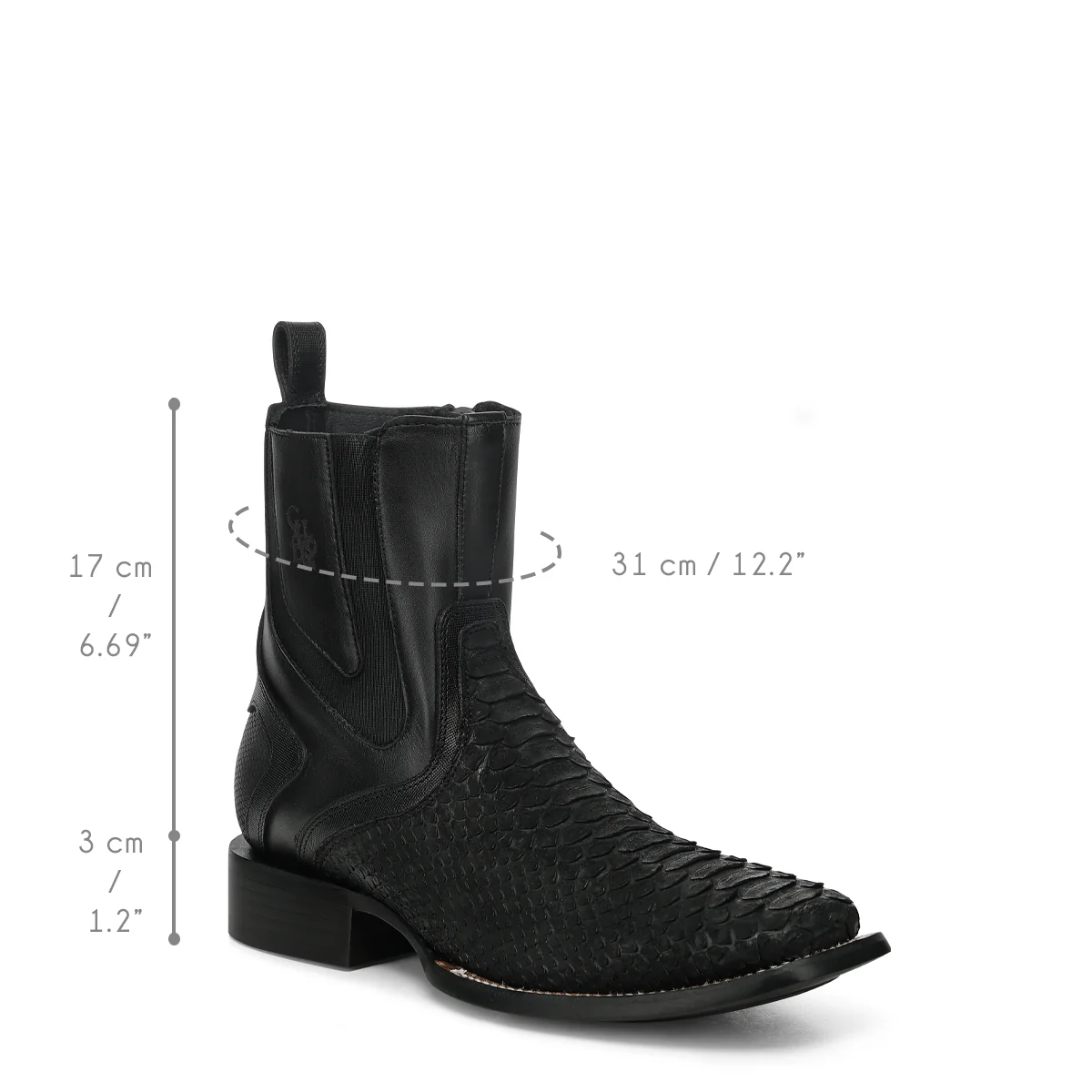 Men Cuadra Python Zipper Boot CC285 - Image 5
