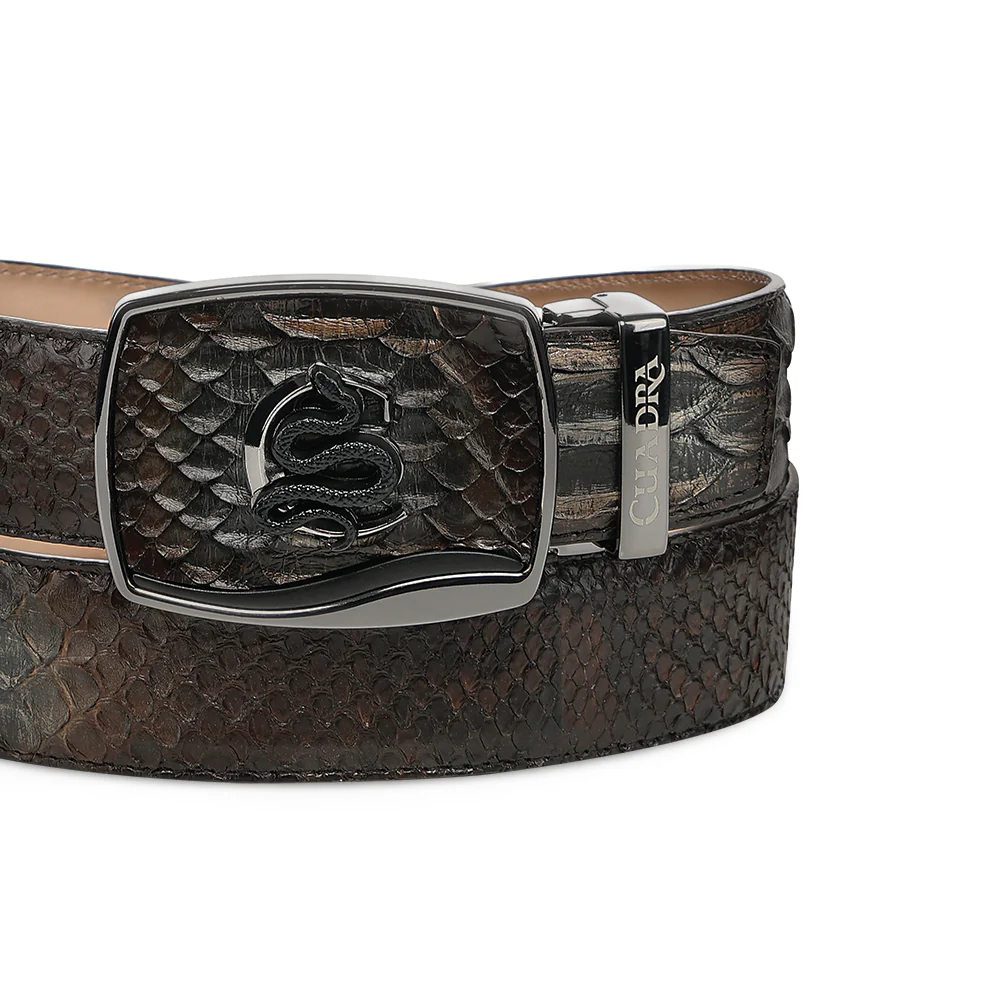 Men Cuadra Python Woven Belt BC498 - Image 3