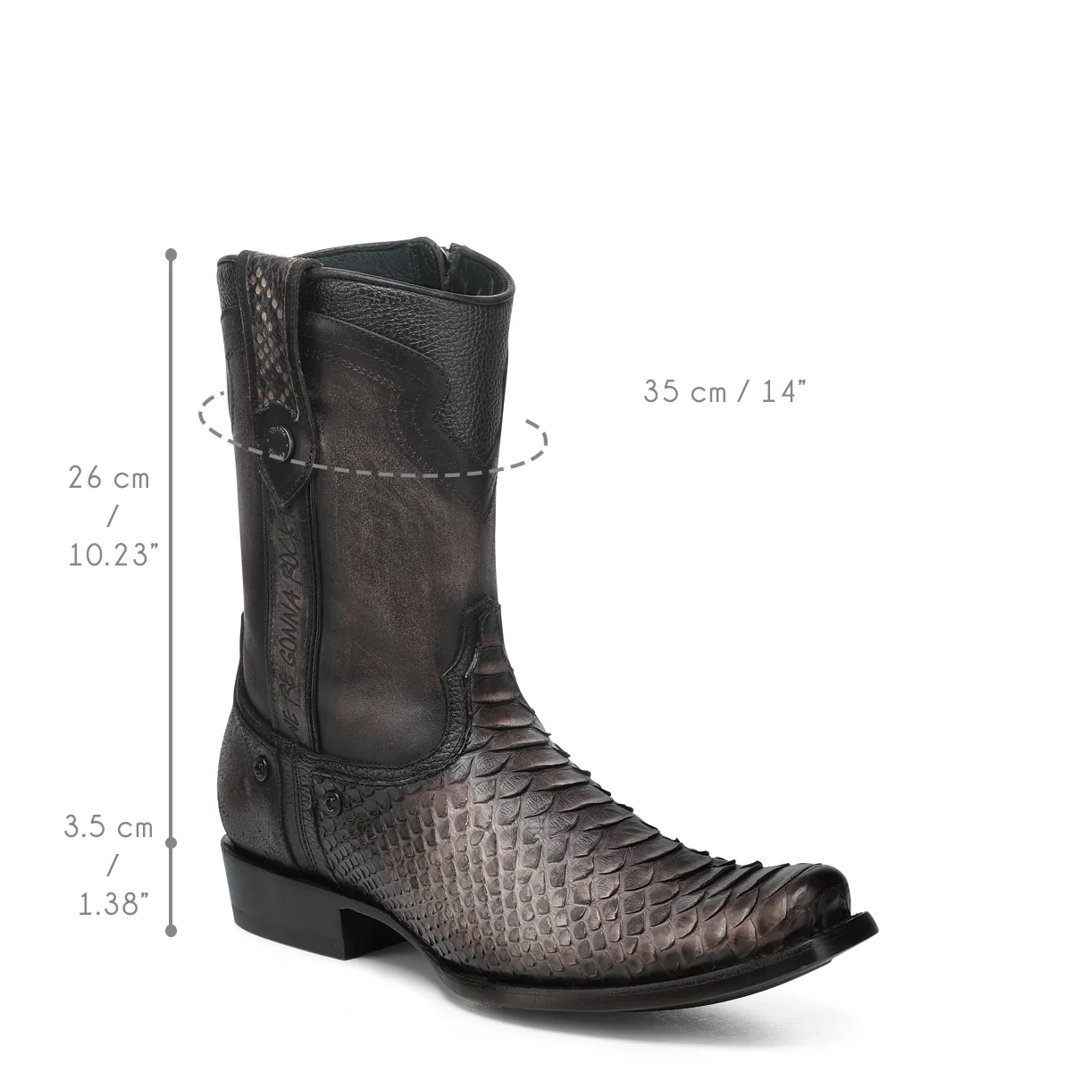 Men Cuadra Python Ankle Boot CC214 - Image 8
