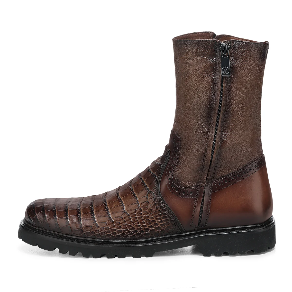 Men Franco Cuadra Alligator Ankle Boot FF237 - Image 4