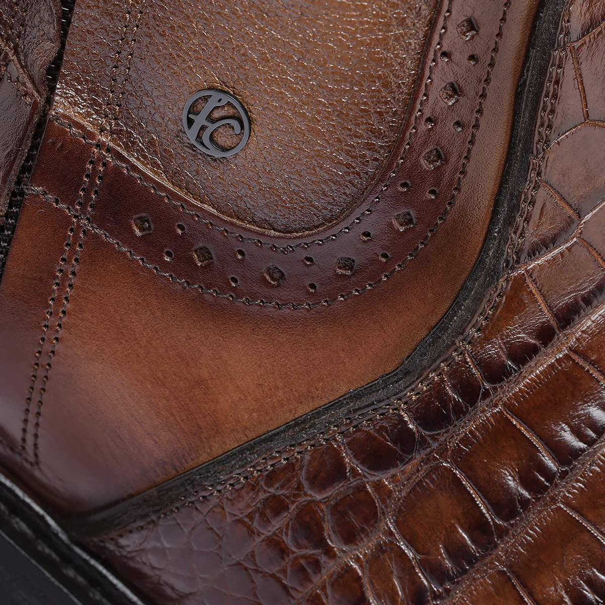 Men Franco Cuadra Alligator Ankle Boot FF237 - Image 6