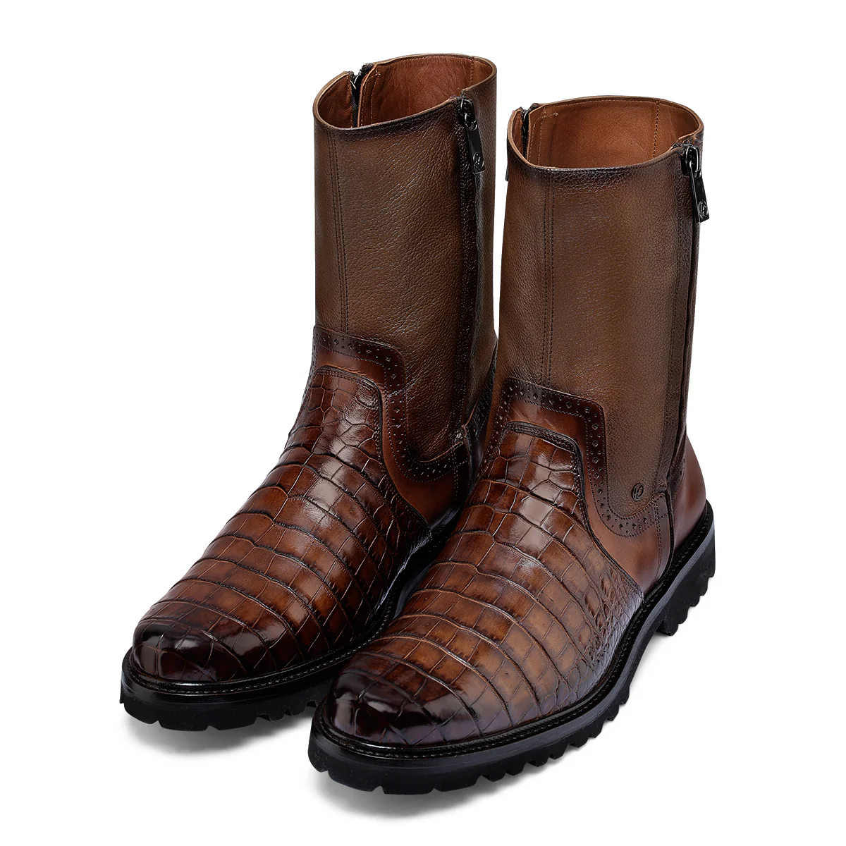Men Franco Cuadra Alligator Ankle Boot FF237 - Image 7
