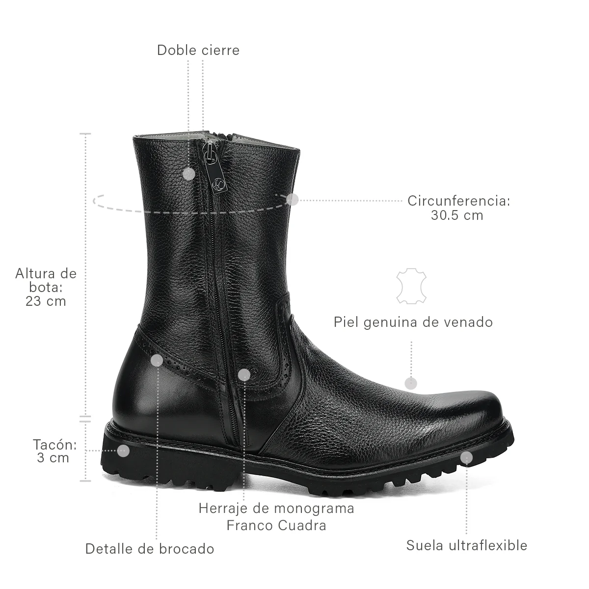 Men Franco Cuadra Deer Boot FF403 - Image 8