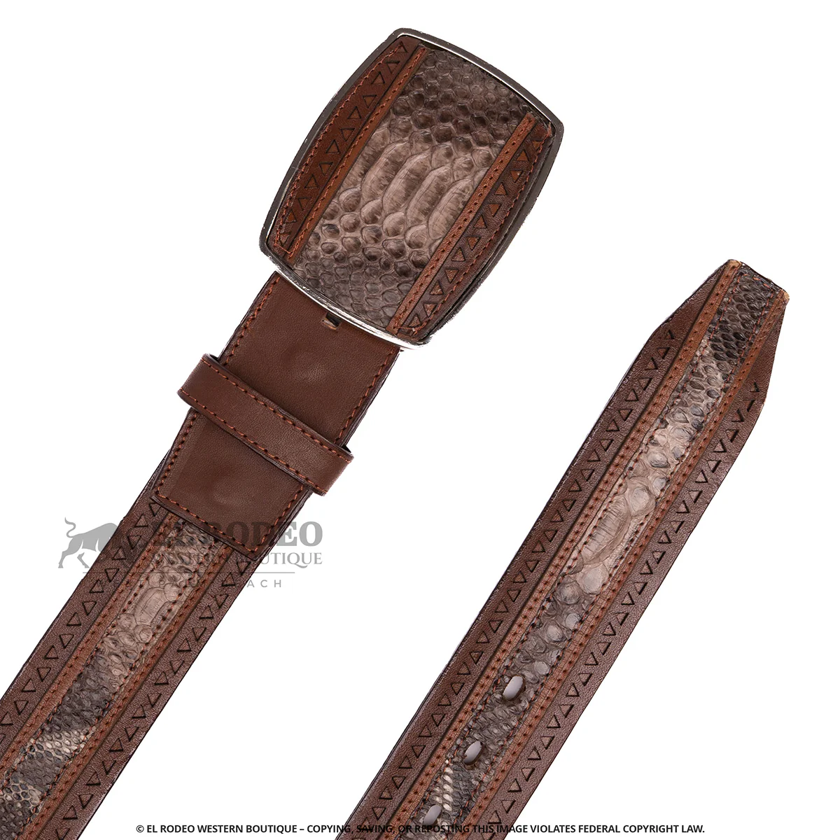 Men Los Altos Python Belt C25U5785 - Image 3