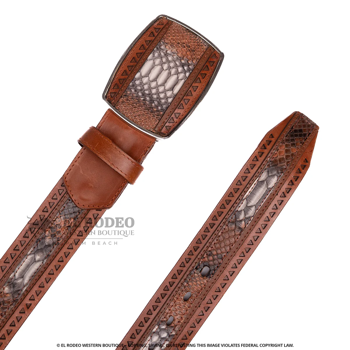 Men Los Altos Python Belt C25U5788 - Image 3