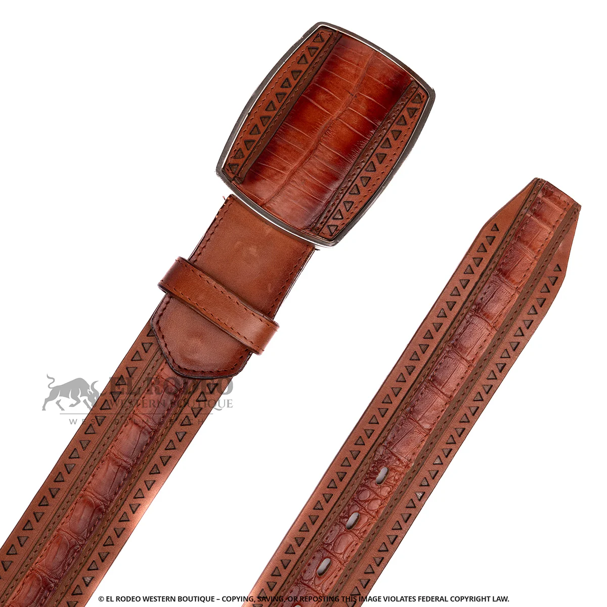 Men Los Altos Caiman Belt C25U8257 - Image 3