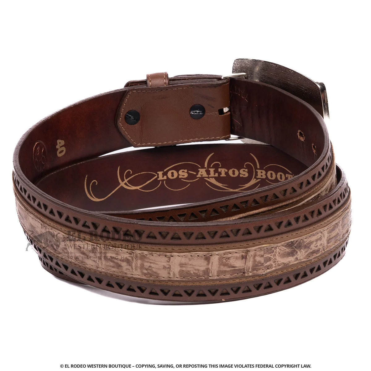 Men Los Altos Caiman Belt C25U8272 - Image 2