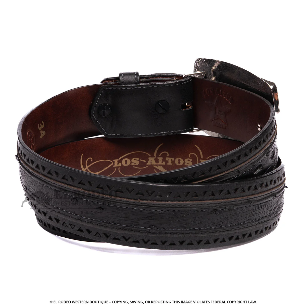 Men Los Altos Ostrich Belt C25U0305 - Image 2