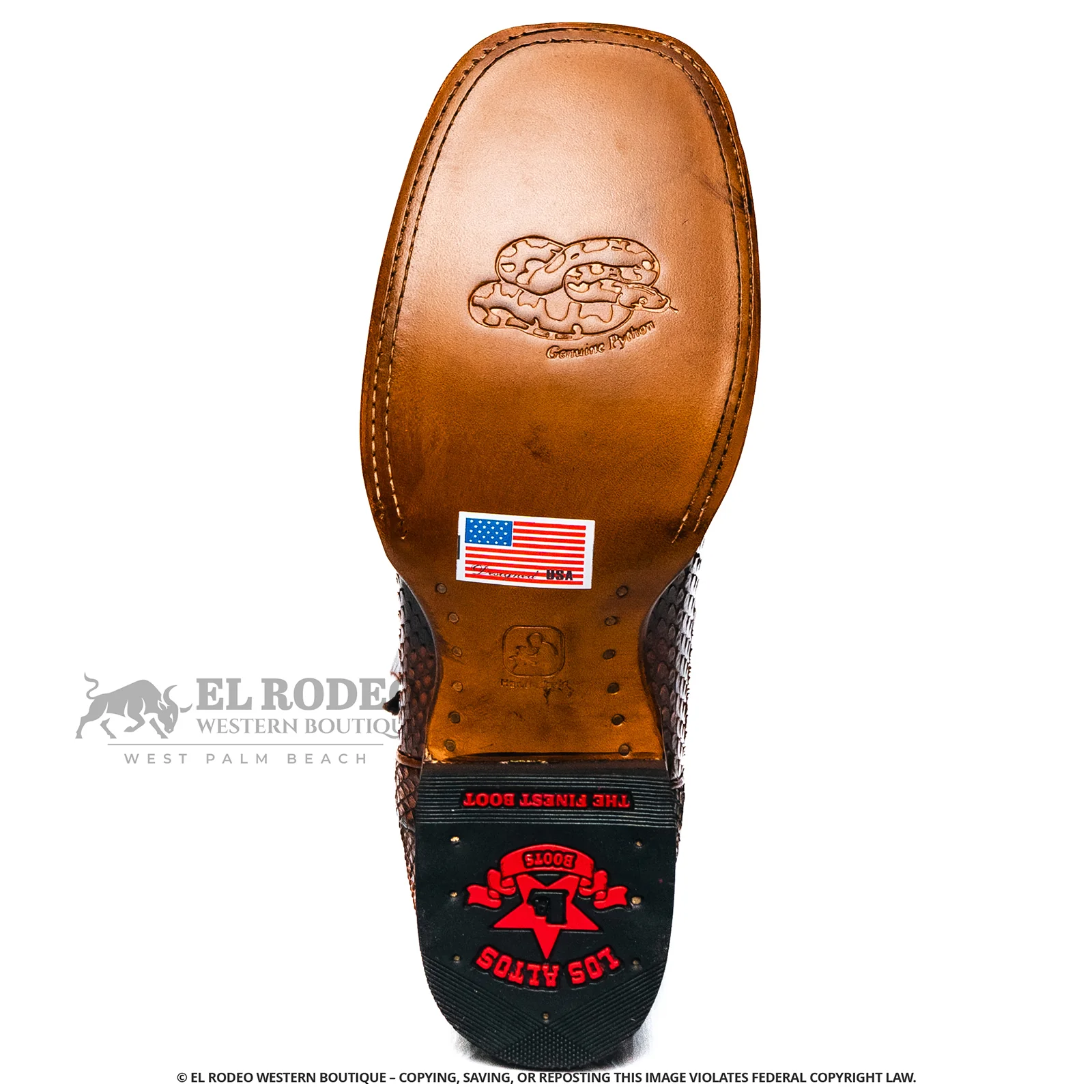 Men Los Altos Python Boots H8225788 - Image 7