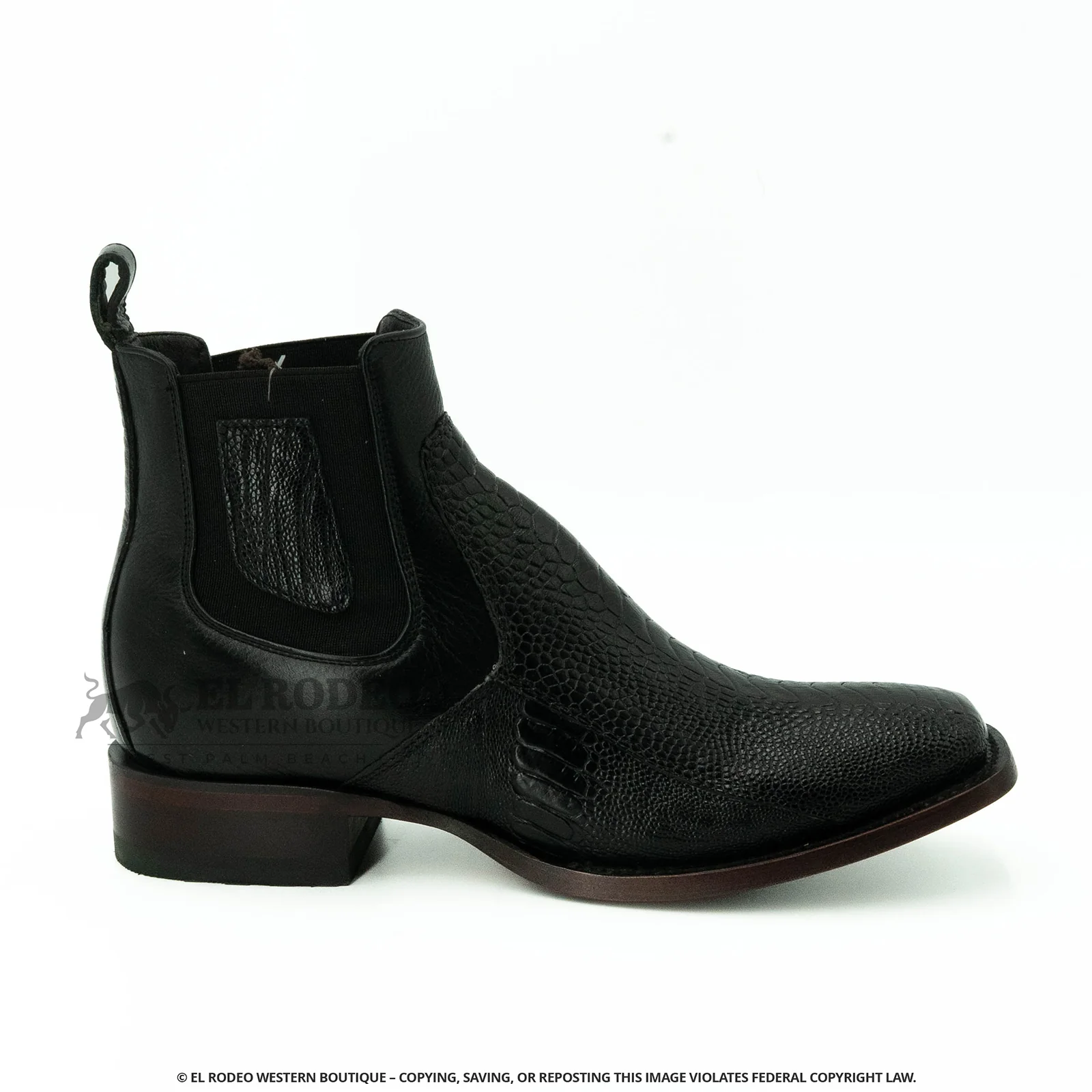 Men Los Altos Ostrich Leg Ankle Boot H82BV0505 - Image 2