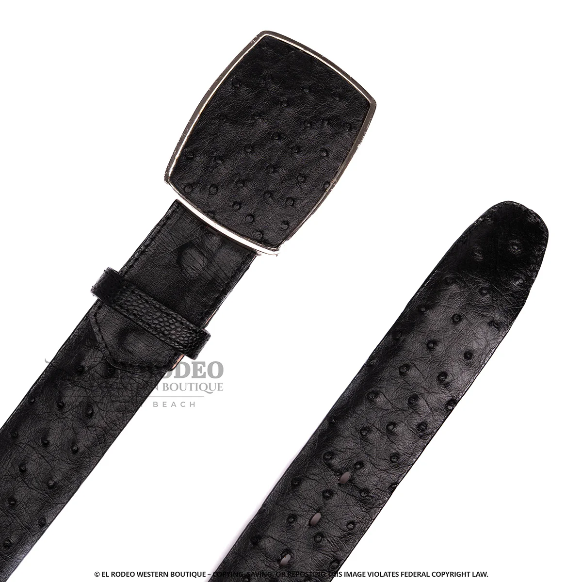 Men Los Altos Ostrich Belt C11A0305 - Image 3