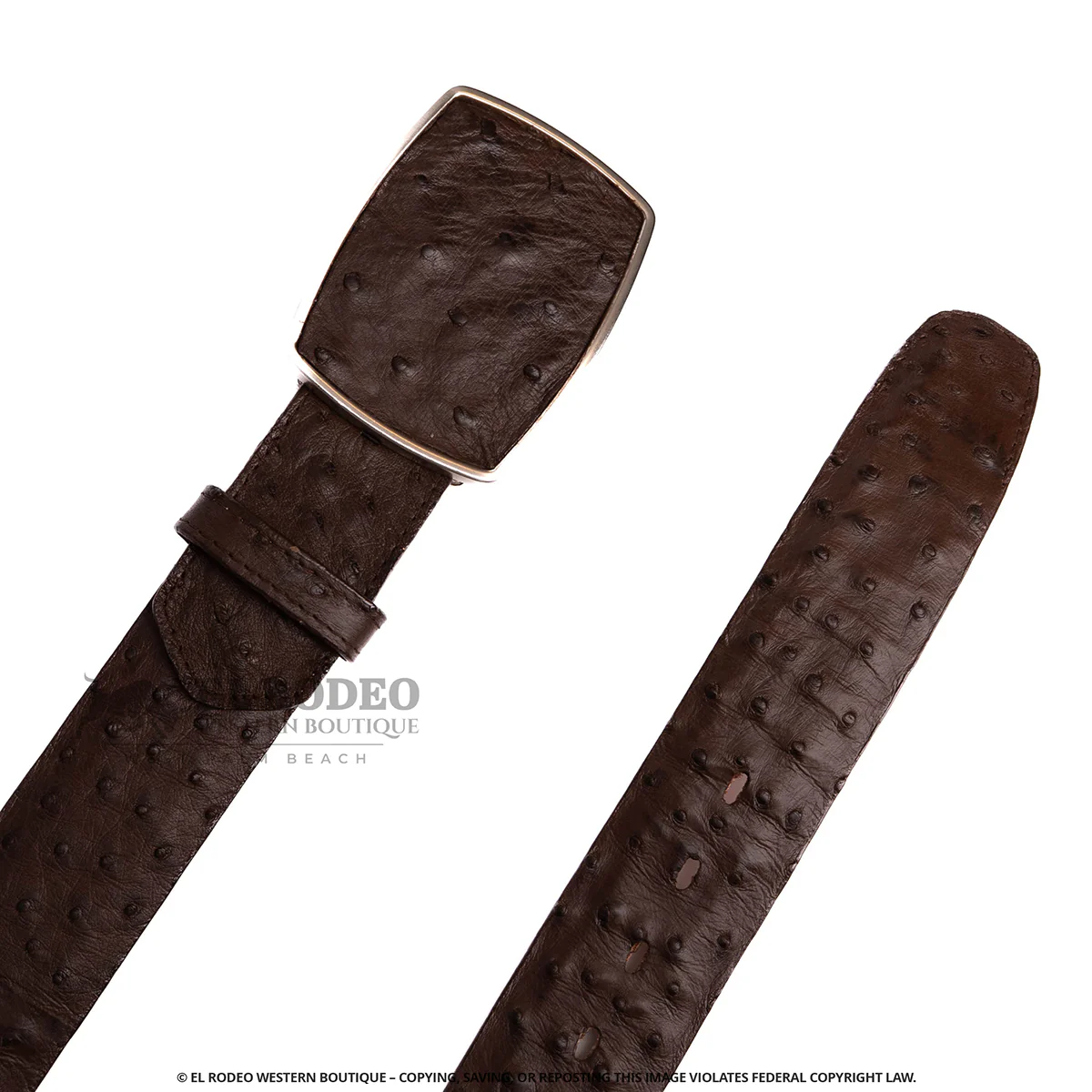 Men Los Altos Ostrich Belt C11A0307 - Image 3
