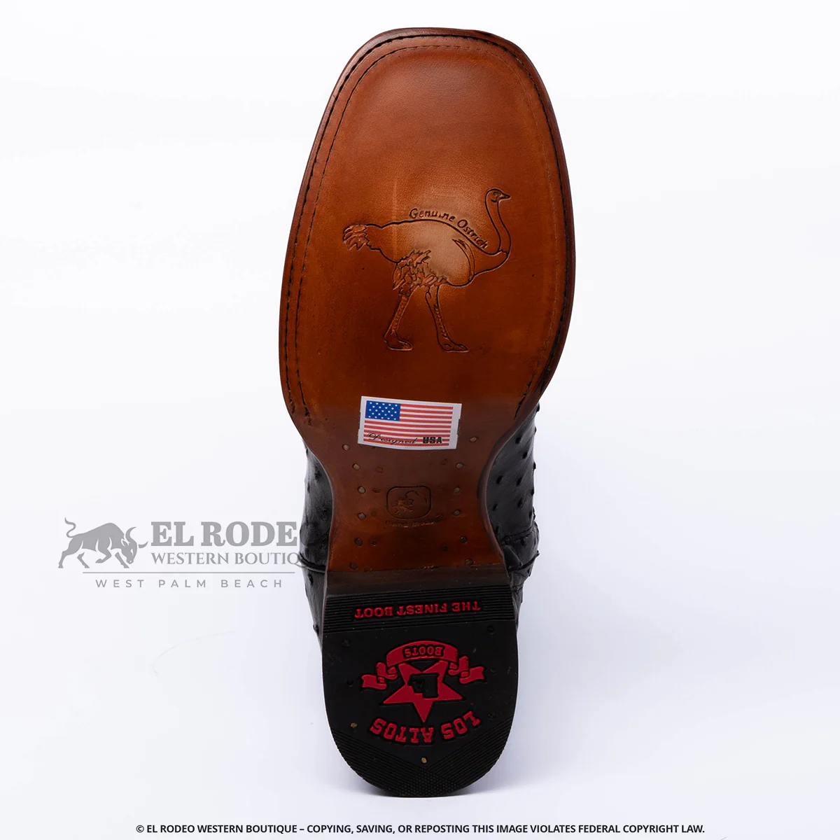 Men Los Altos Ostrich Boot H82Z0305 - Image 7