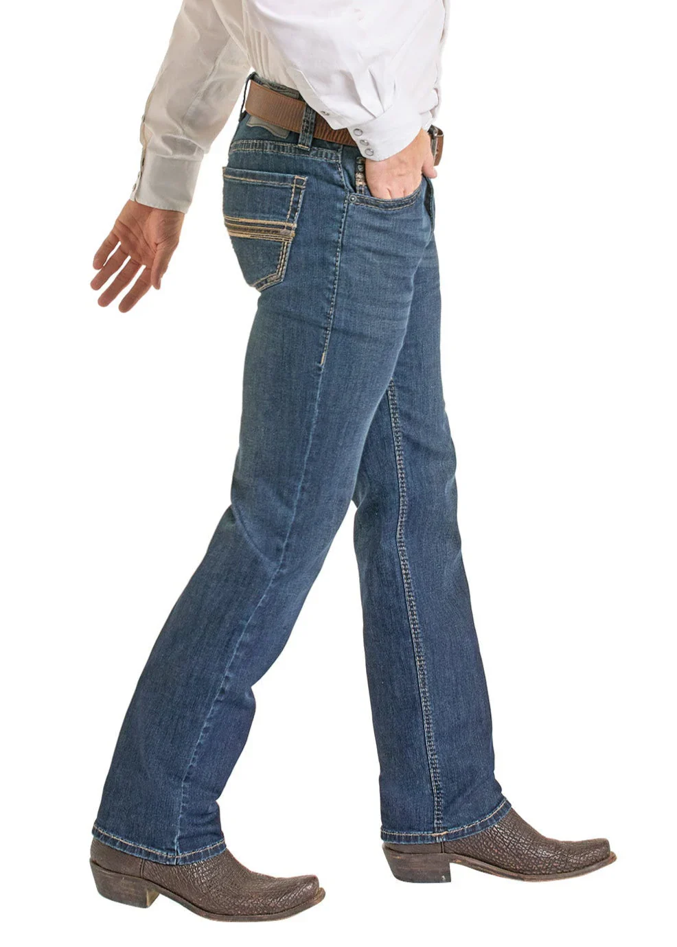 Men Rock&Roll Revolver Straight Dark Vintage Jean BM1RD06704 - Image 3