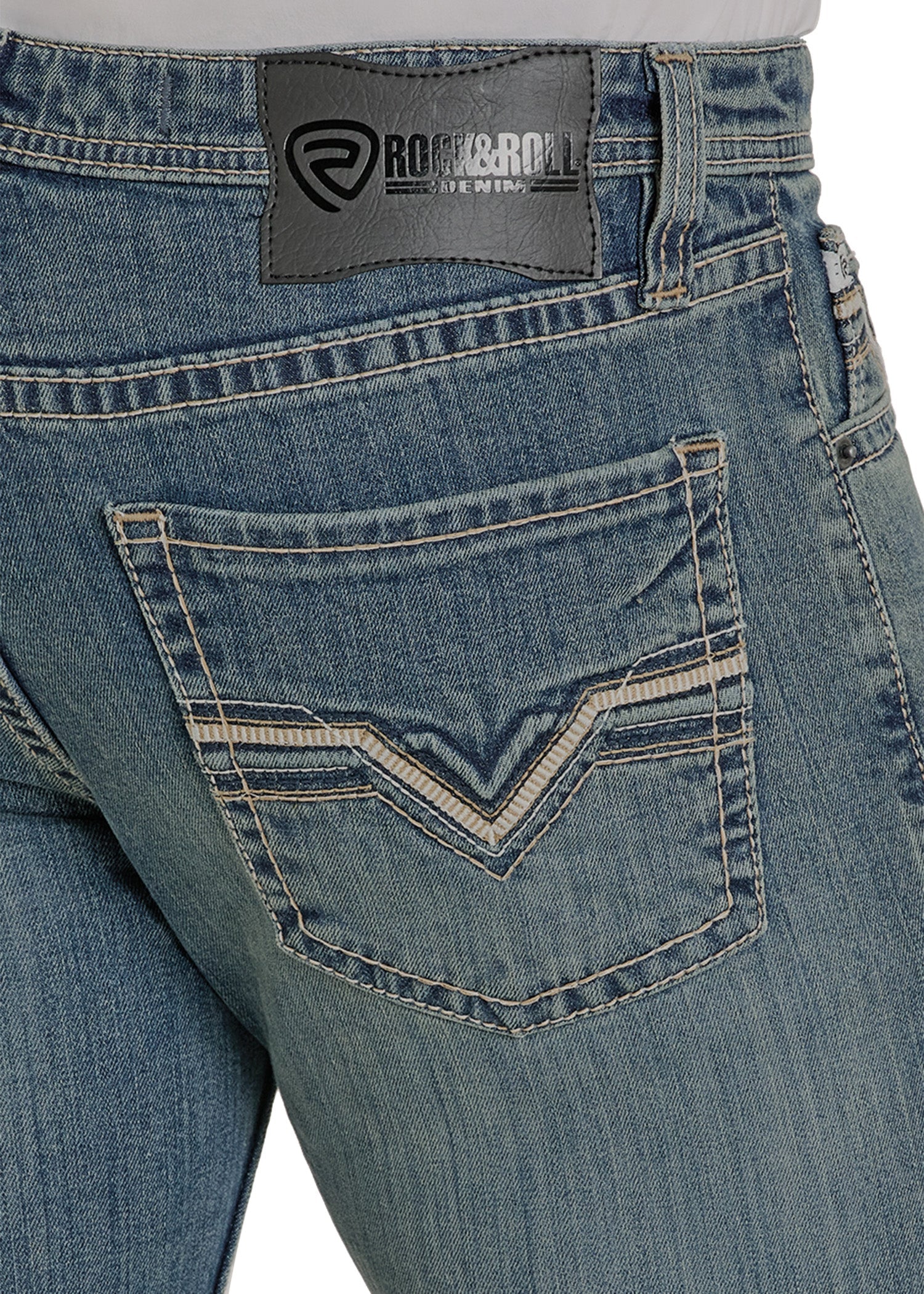 Men Rock&Roll Revolver Straight Denim Jean BM1RD08025 - Image 3