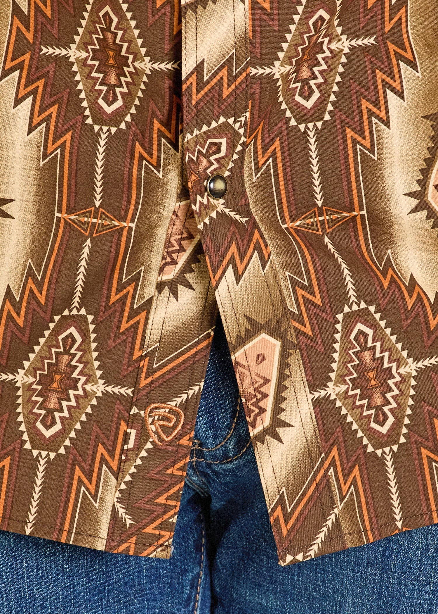 Men Rock&Roll Aztec Shirt BMN2S07636 - Image 3