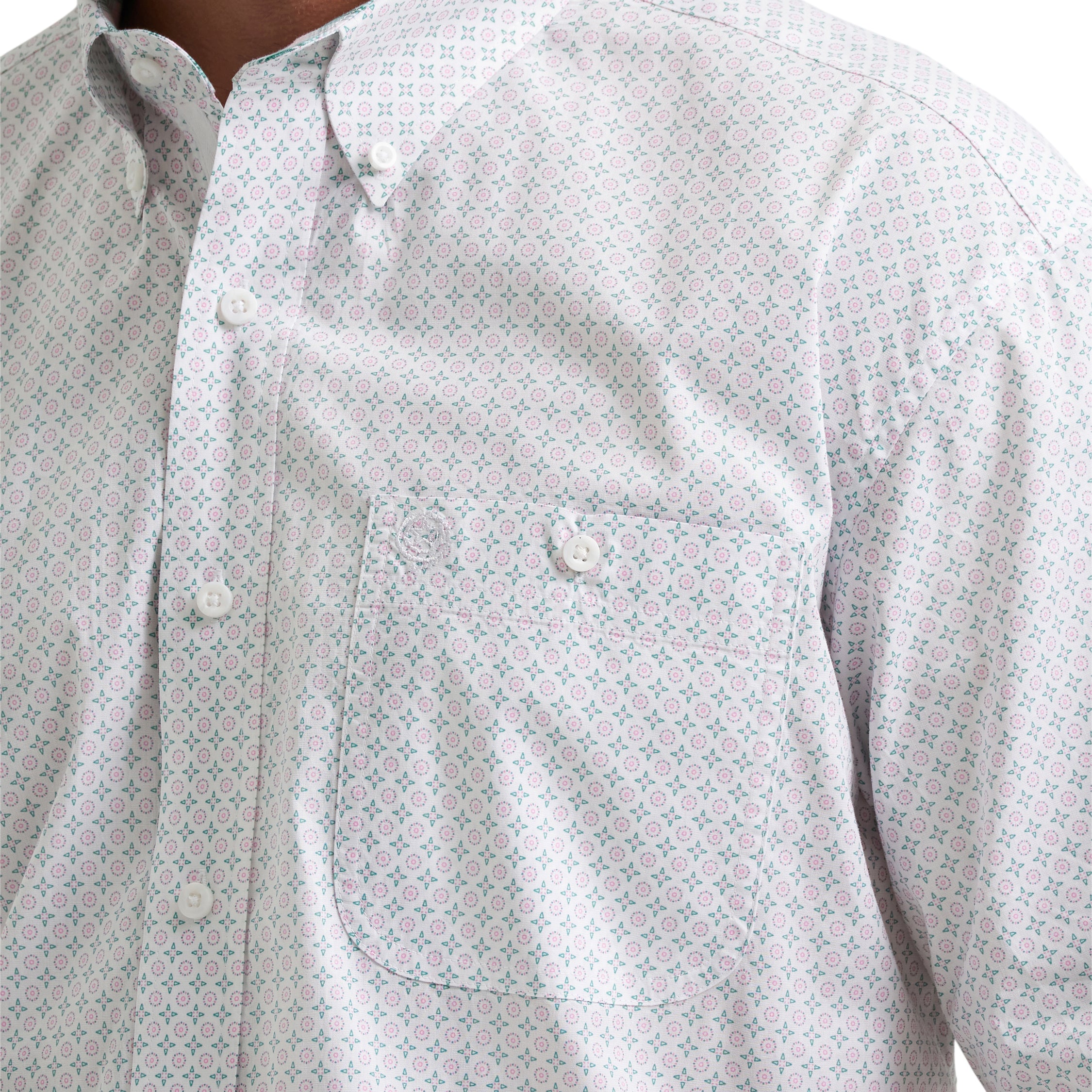 Men Wrangler George Strait Shirt Pink 112379023 - Image 2