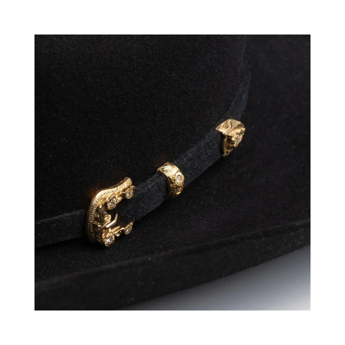 30X Opulento Black Larry Hanans Fur Felt Hat - Image 4