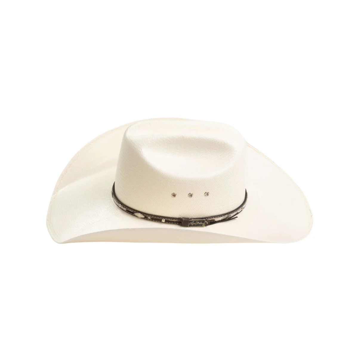 10X Brindle Ivory Larry Mahans Straw Hat - Image 3