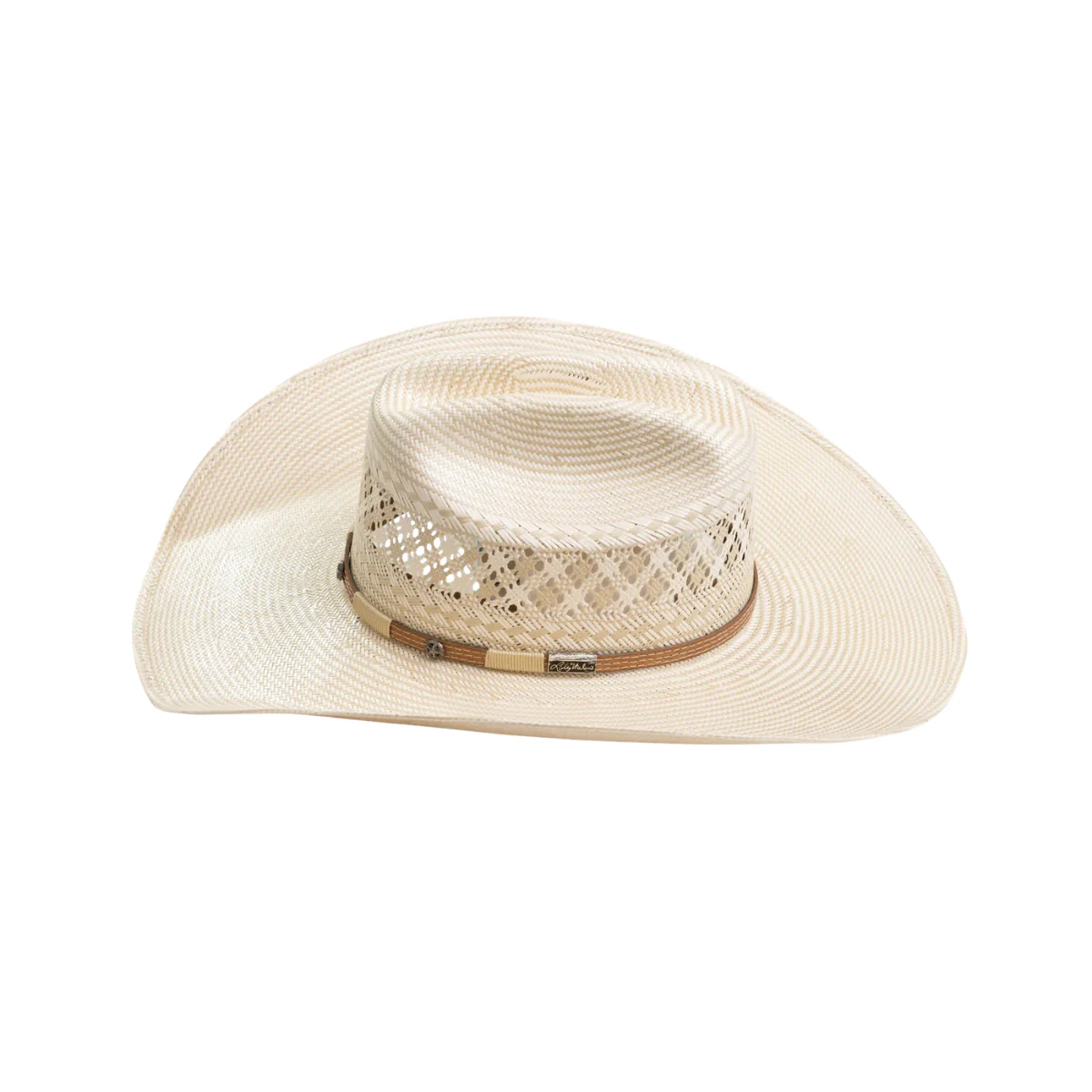 10X Wyattx Ivory Larry Mahans Straw Hat - Image 3