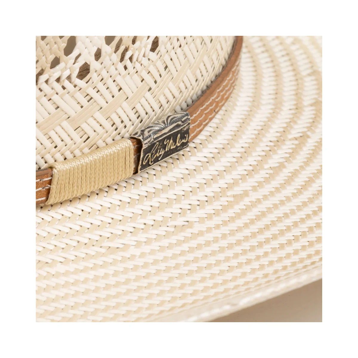 10X Wyattx Ivory Larry Mahans Straw Hat - Image 4