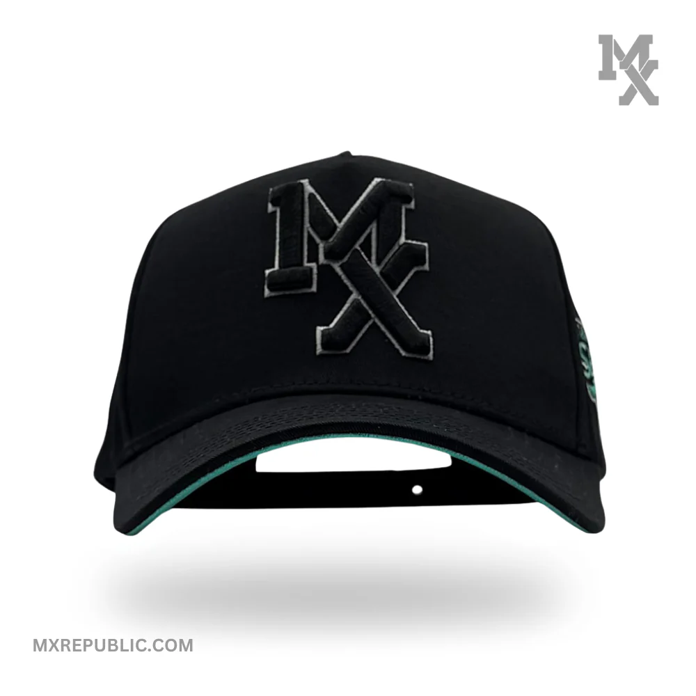 MX Baseball Cap Black Mint MX1016