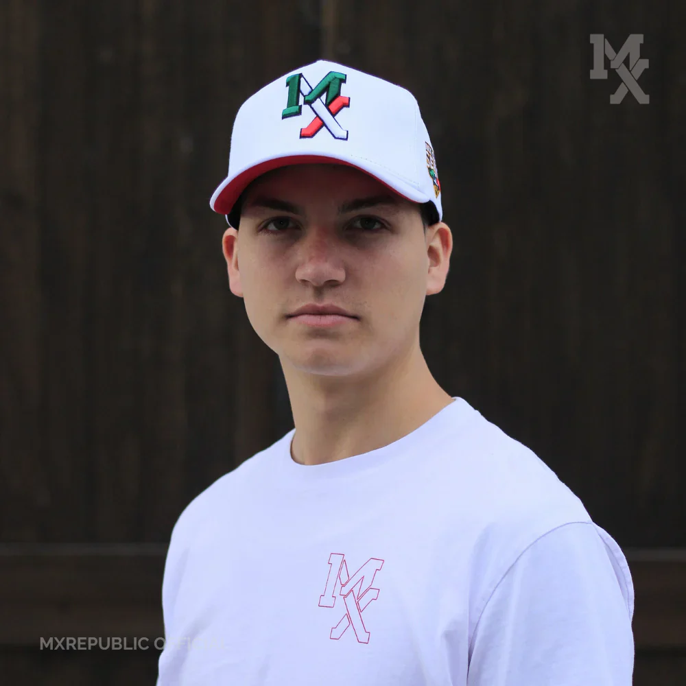MX Baseball Cap Blanca Tricolor Trucker MX2006 - Image 7