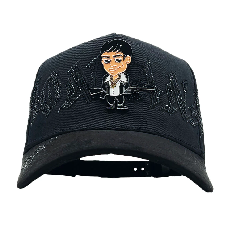 MX Baseball Cap Montana All Black Deluxe Full Set MX5003