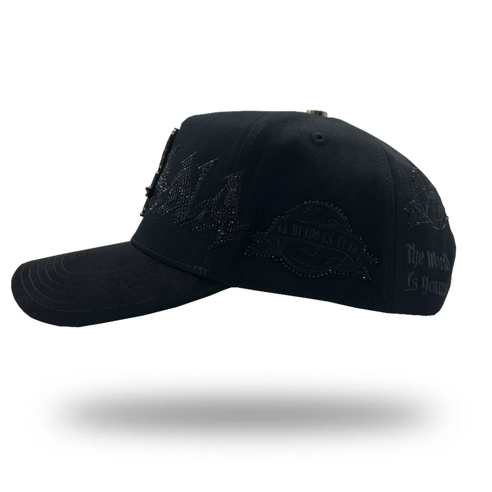 MX Baseball Cap Montana All Black Deluxe Full Set MX5003 - Image 4