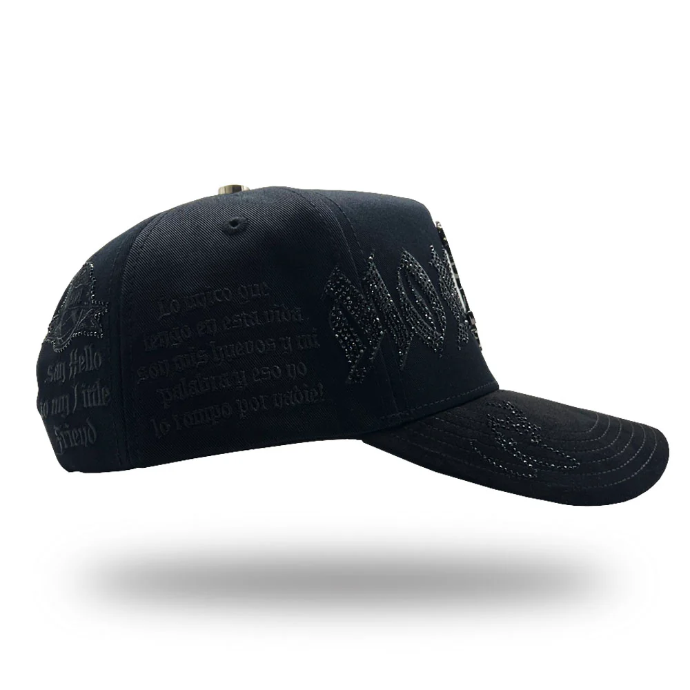MX Baseball Cap Montana All Black Deluxe Full Set MX5003 - Image 5