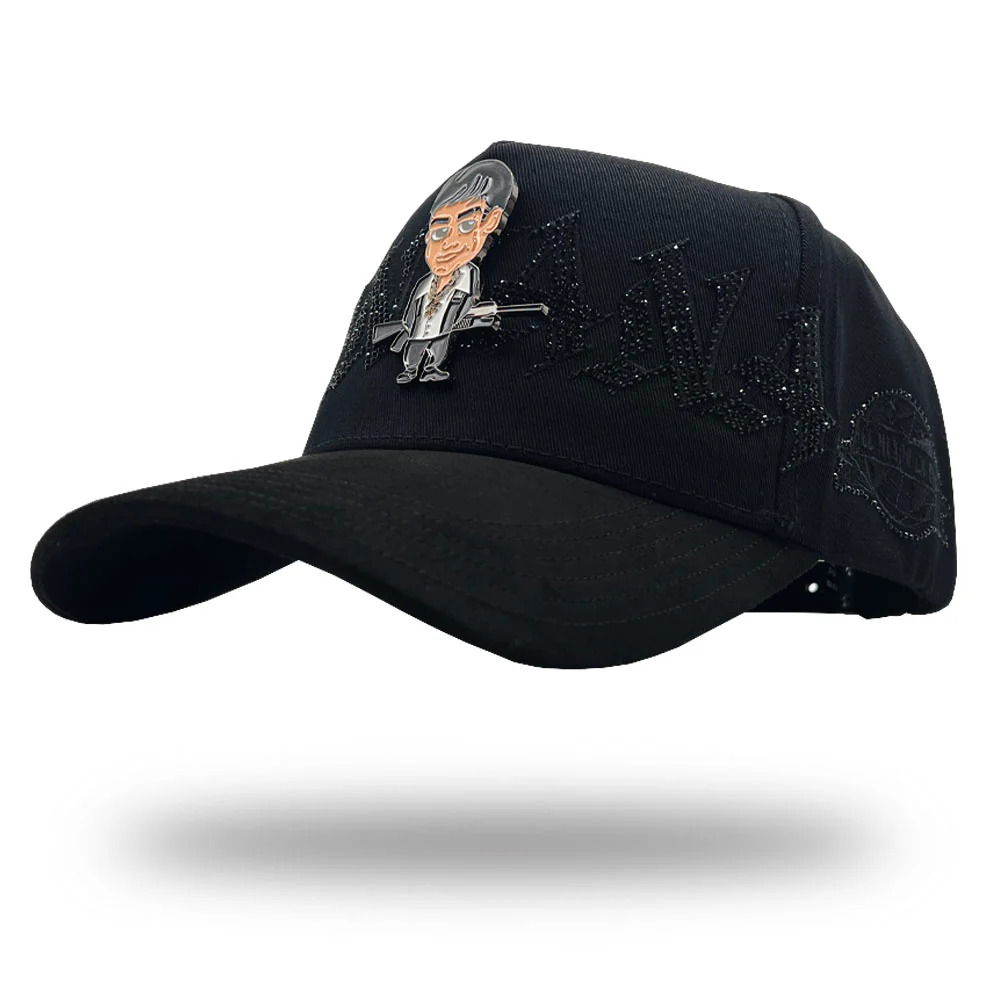 MX Baseball Cap Montana All Black Deluxe Full Set MX5003 - Image 6