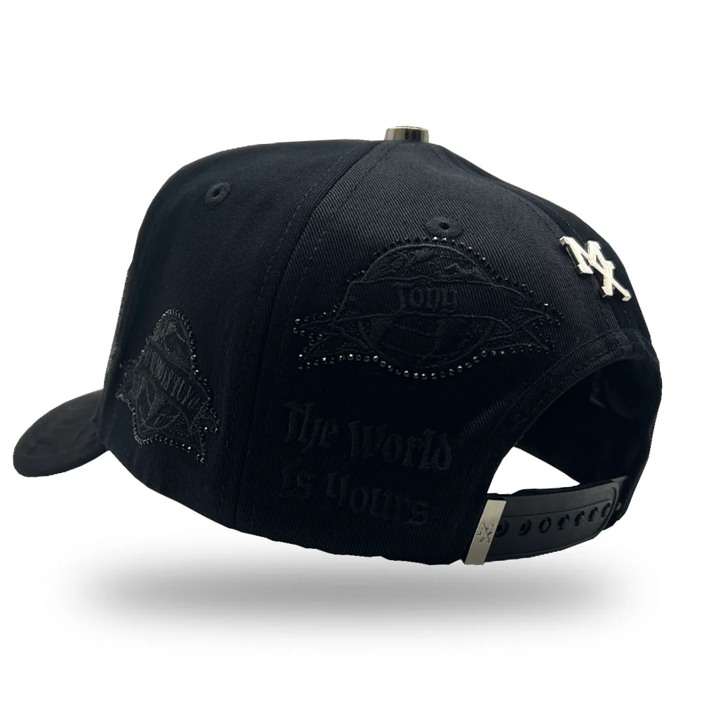 MX Baseball Cap Montana All Black Deluxe Full Set MX5003 - Image 7