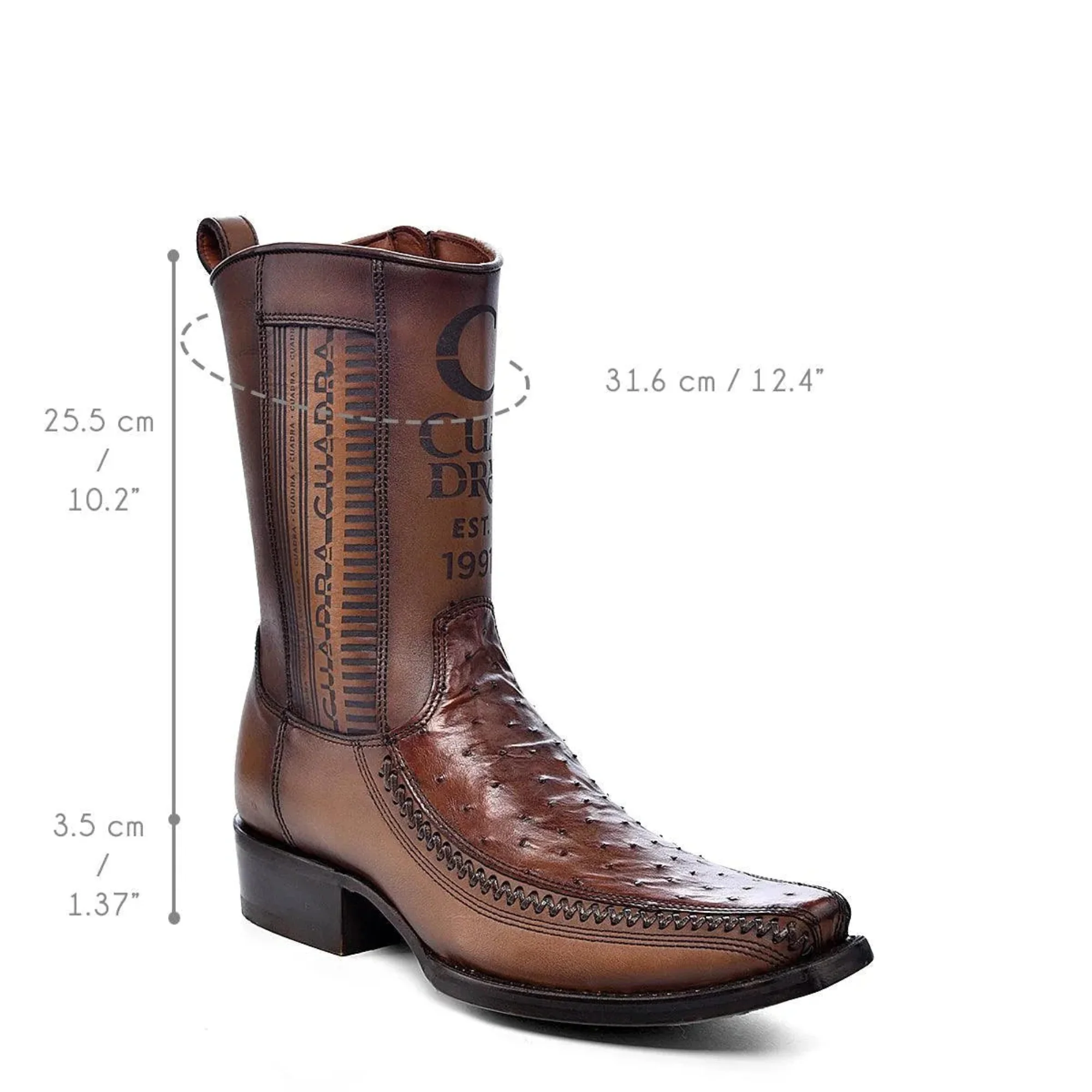 Men Cuadra Ostrich Boot CU804 - Image 7