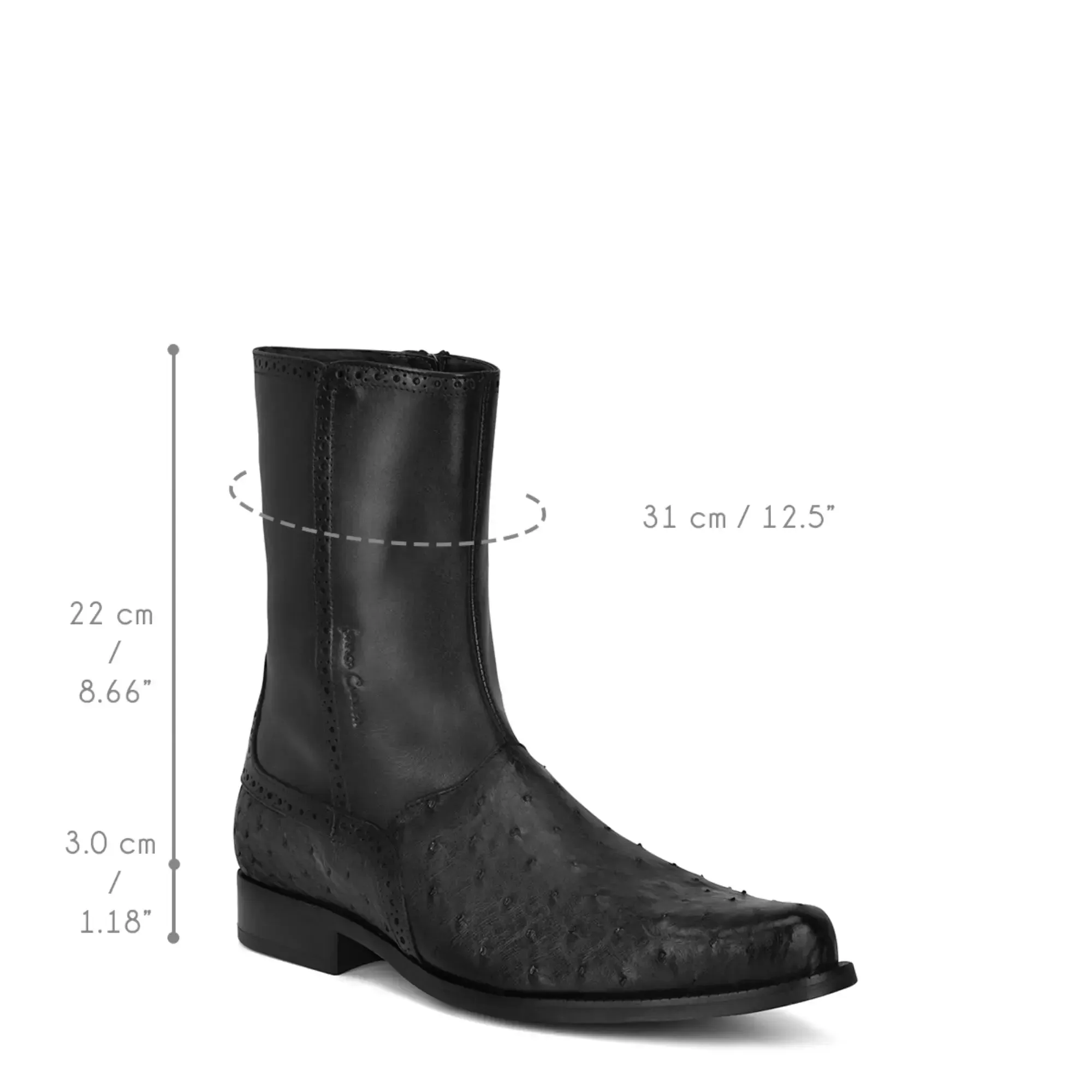 Men Franco Cuadra Ostrich Boot FC655 - Image 9