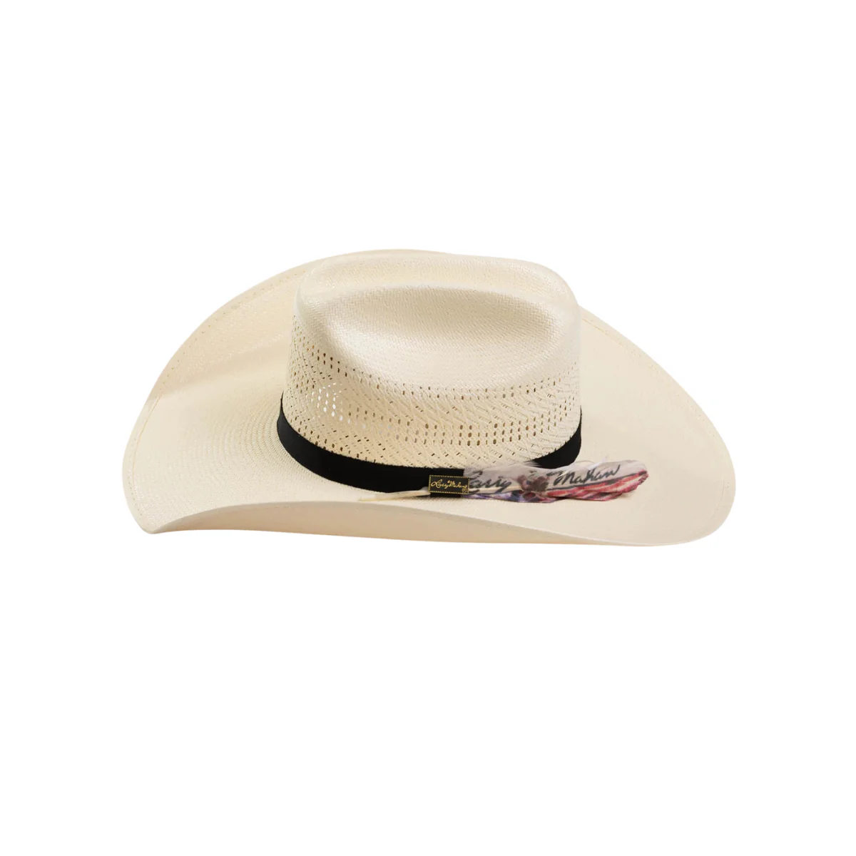 10X Panhandle Ivory Larry Mahans Straw Hat - Image 3