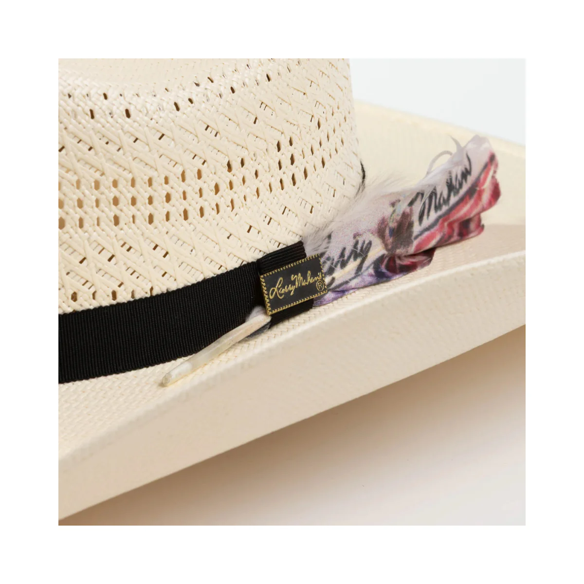 10X Panhandle Ivory Larry Mahans Straw Hat - Image 4