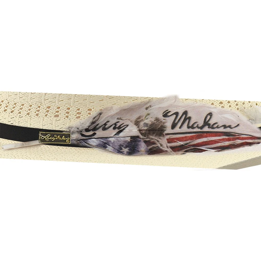 10X Panhandle Ivory Larry Mahans Straw Hat - Image 5