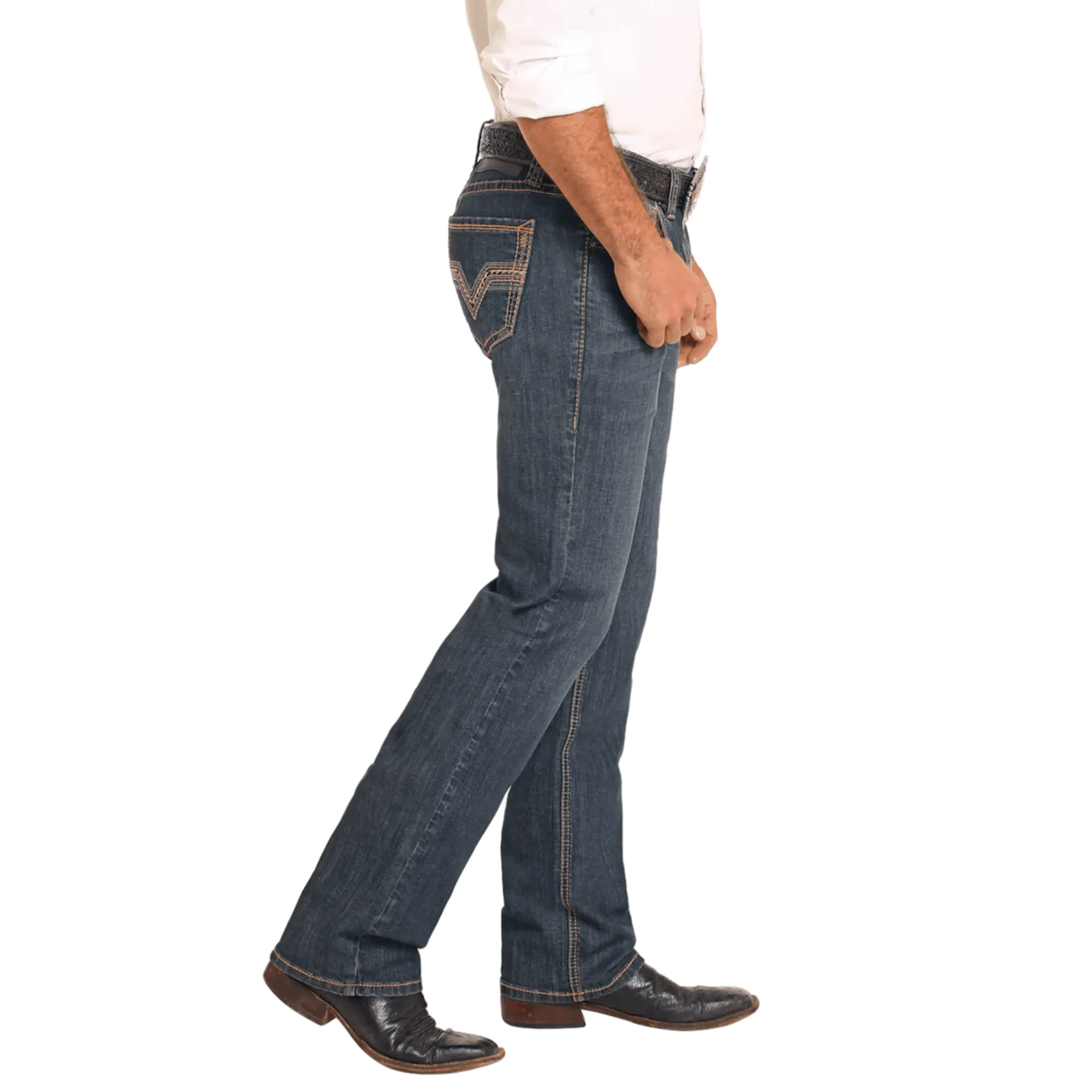 Men Rock&Roll Revolver Straight Blue Jean BM1RD04824 - Image 3