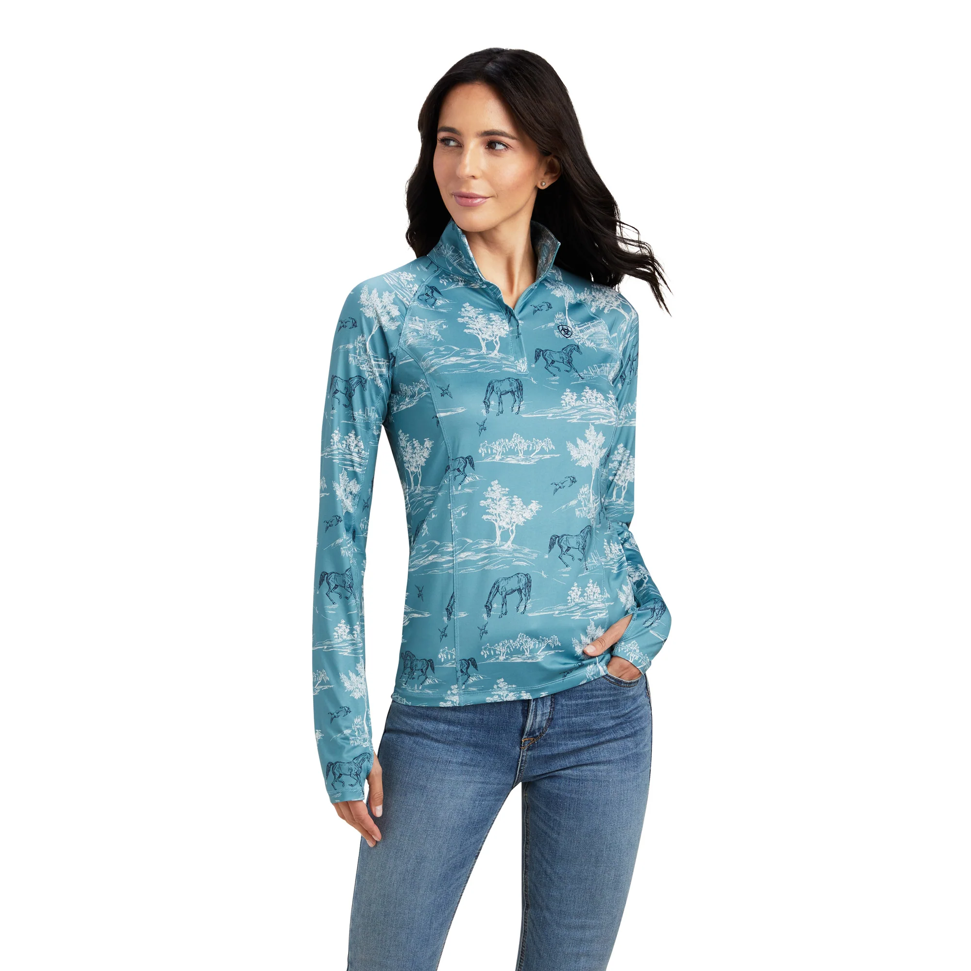 Women Ariat Jacket Arctic Green 10041204