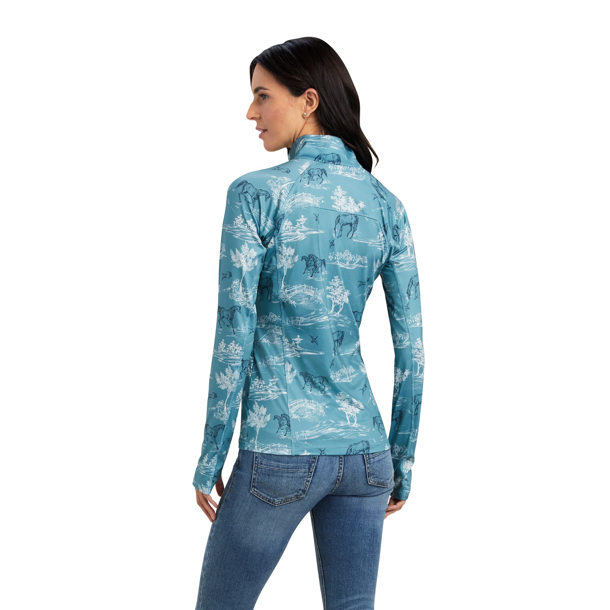 Women Ariat Jacket Arctic Green 10041204 - Image 3