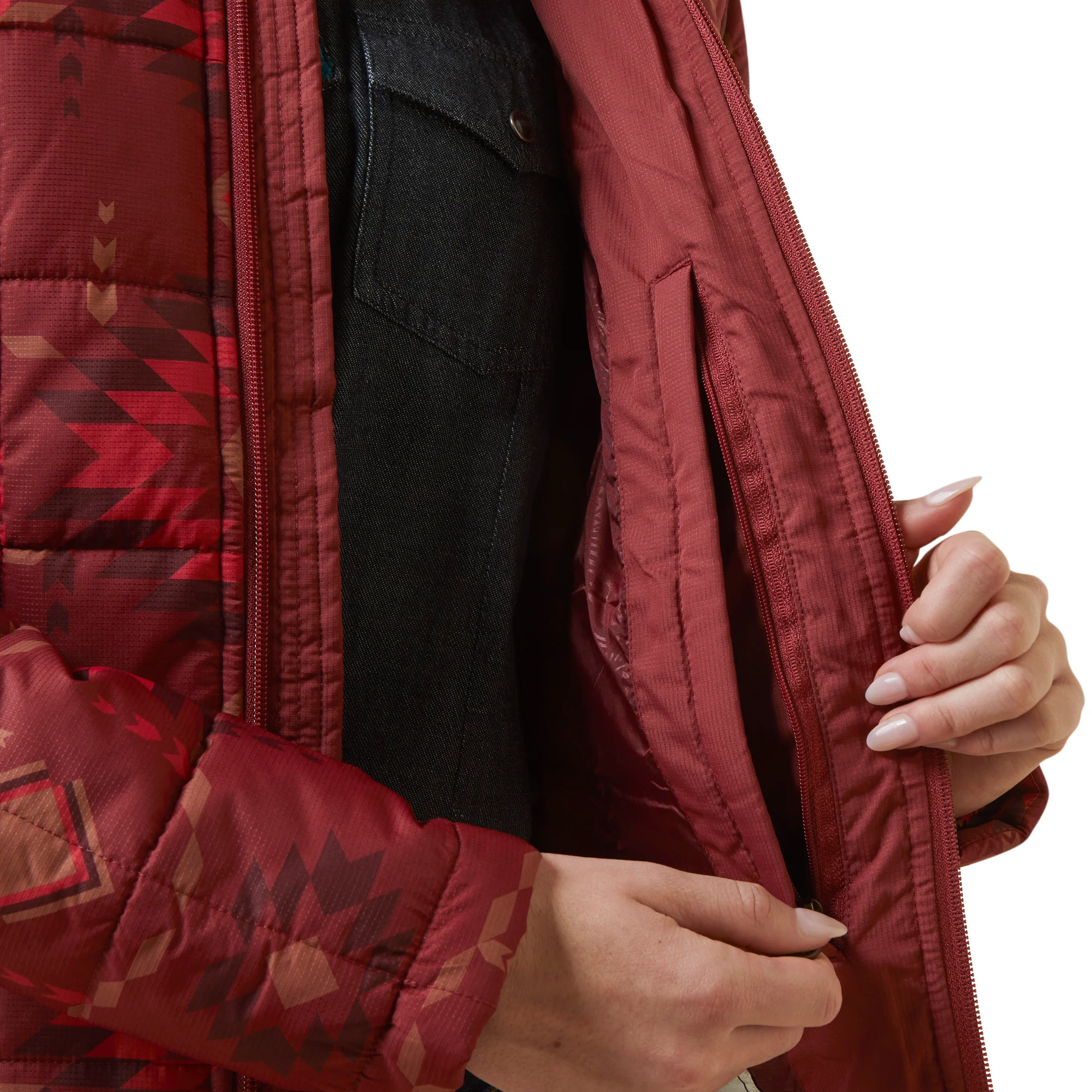Women Ariat Jacket Crius Rose 10046681 - Image 4