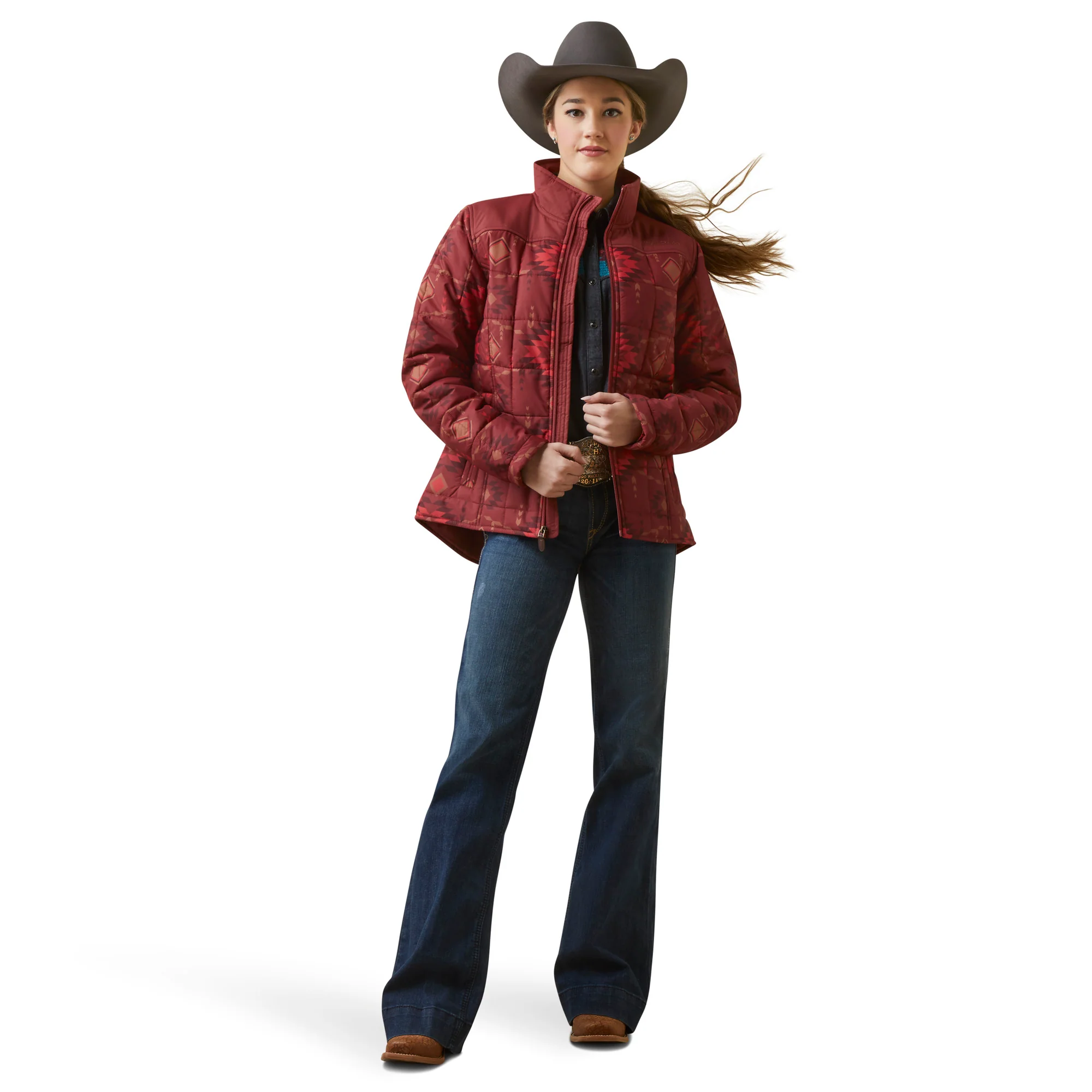 Women Ariat Jacket Crius Rose 10046681 - Image 5