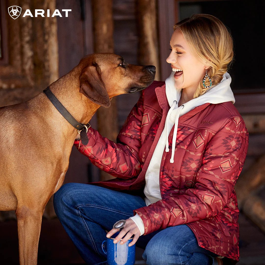 Women Ariat Jacket Crius Rose 10046681 - Image 6