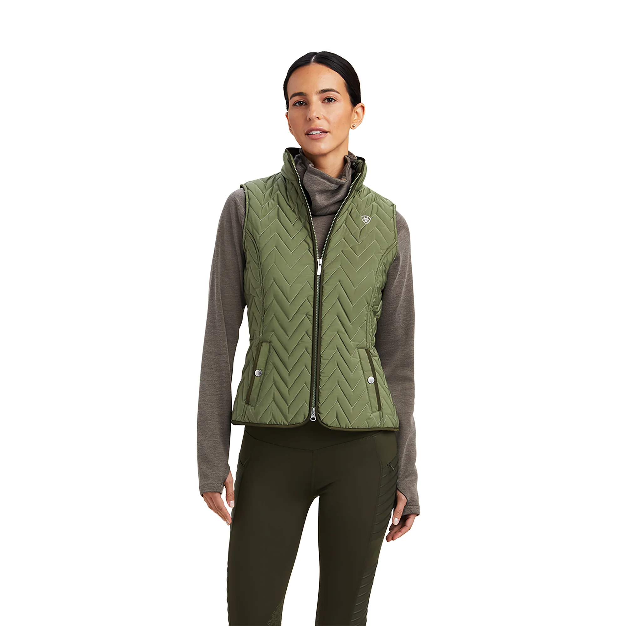 Women Ariat Vest Ashley Leaf Clover 10041283