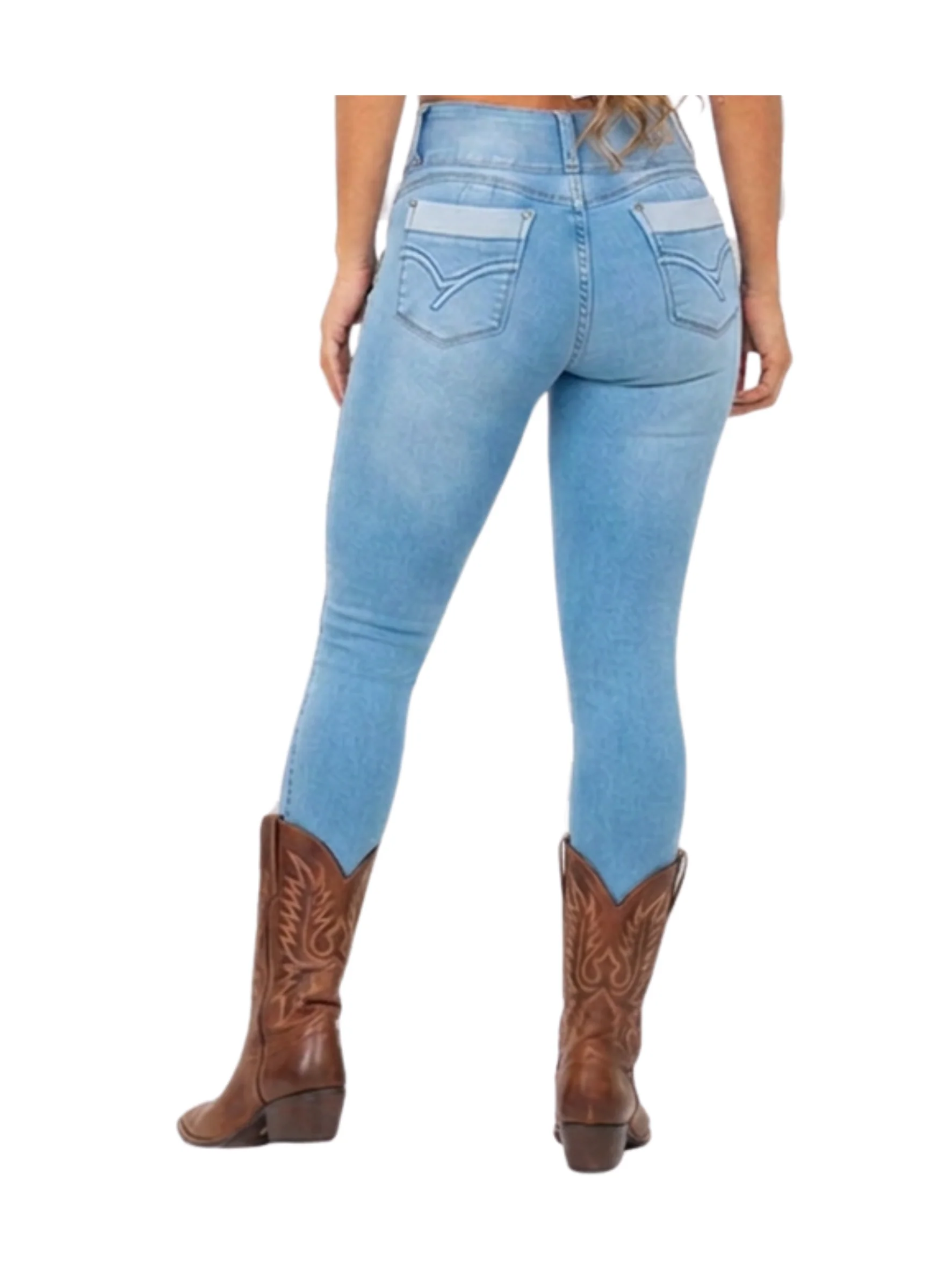 Women Black Jean BW-6968 - Image 3