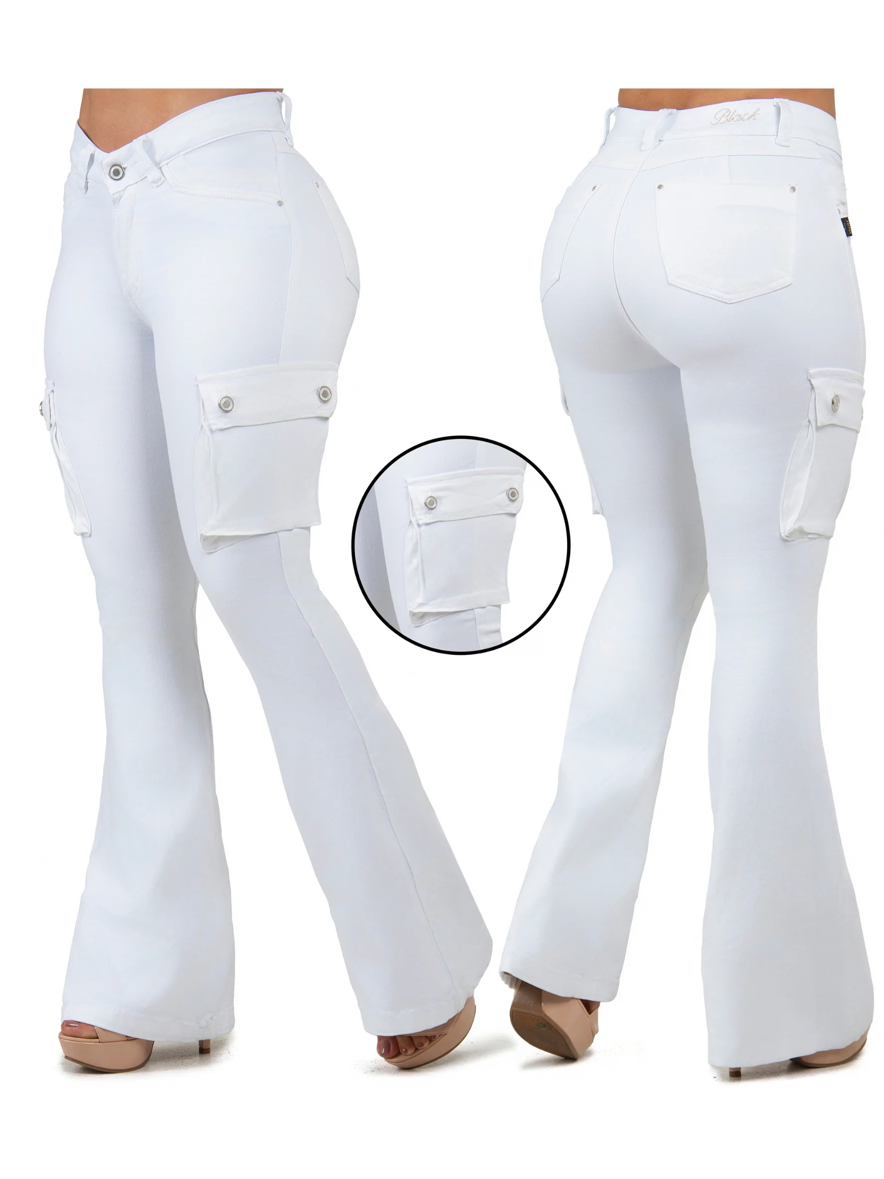 Women Black Jean BW-7149 - Image 3