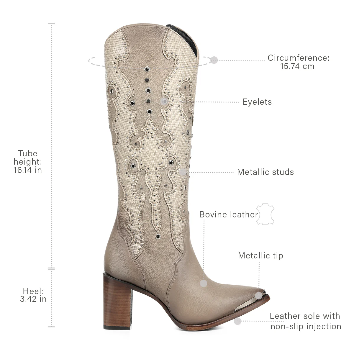 Women Cuadra Cowhide Boot CC280 - Image 7