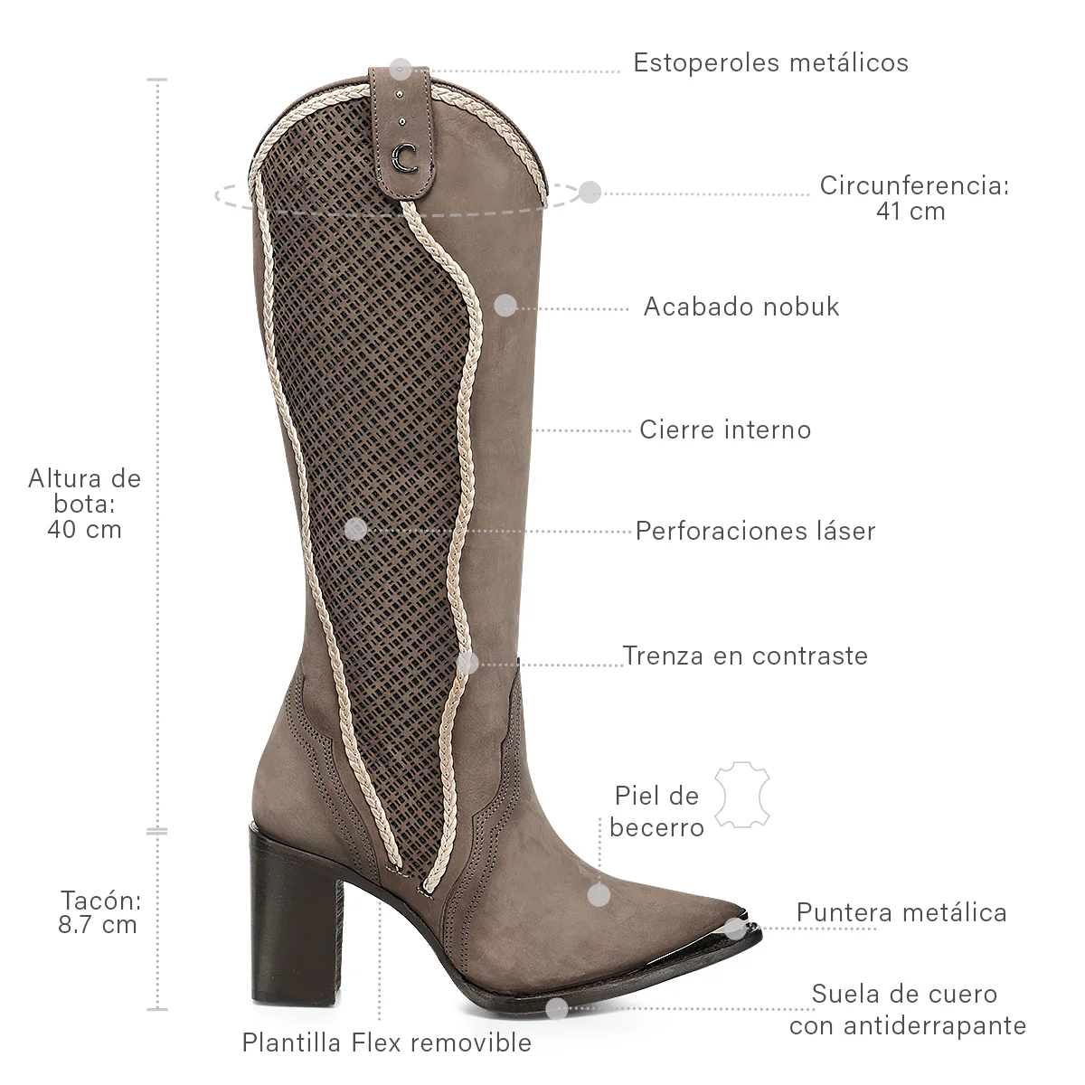 Women Cuadra Cowhide Boot CC335 - Image 7