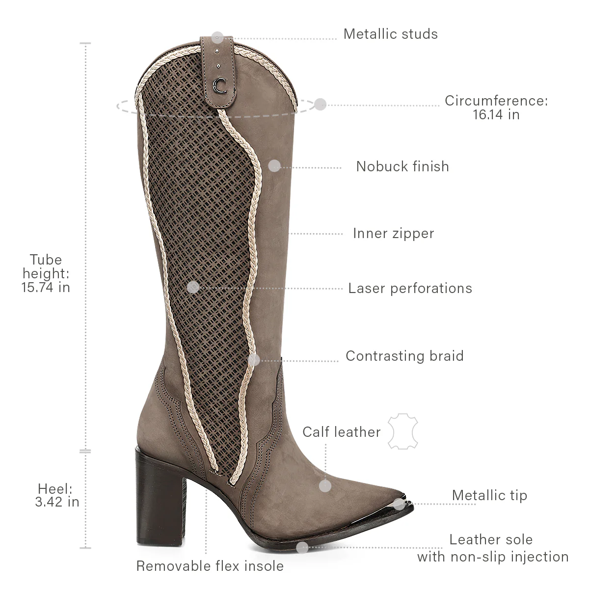 Women Cuadra Cowhide Boot CC335 - Image 8